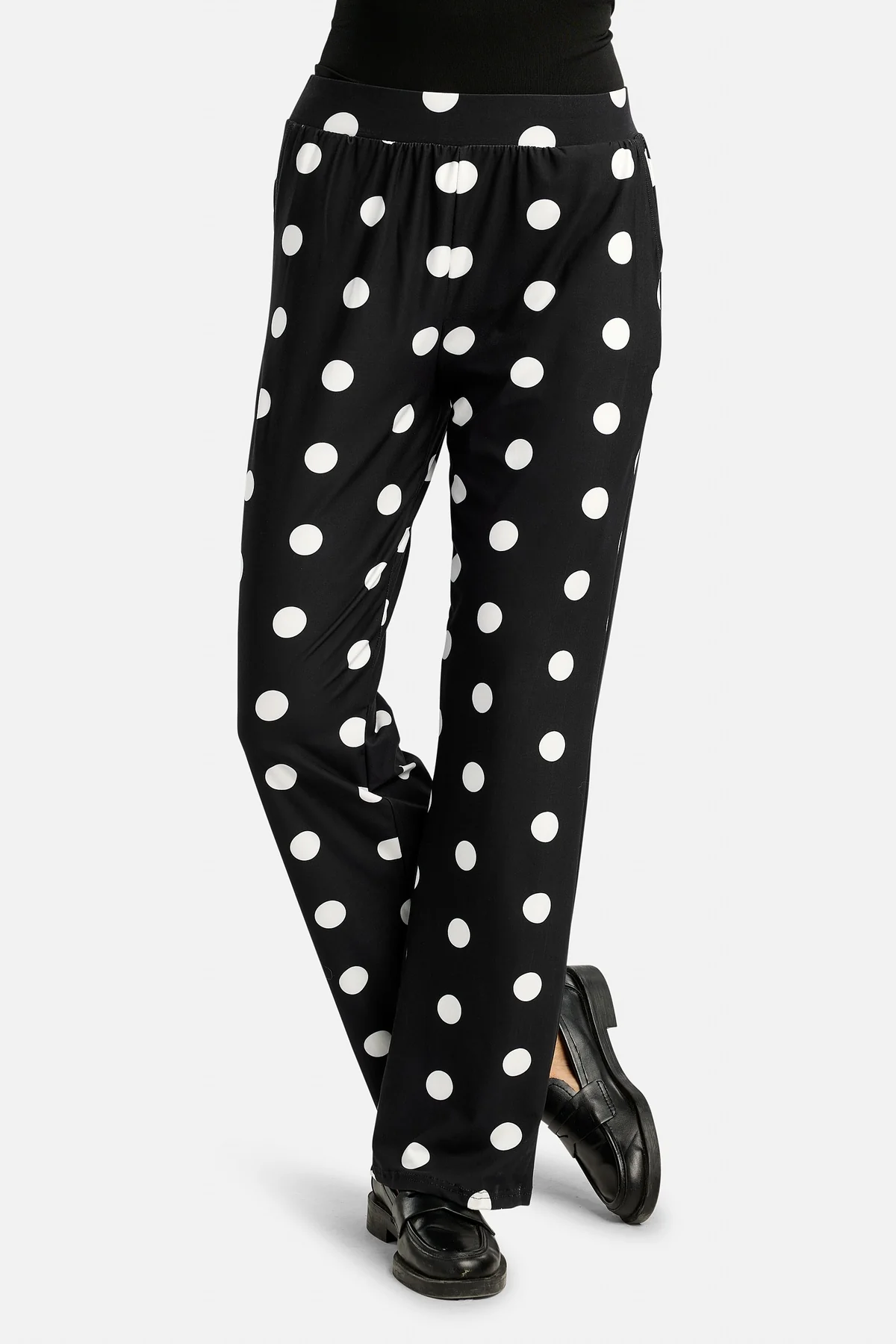 Alma Wide Pants | Black Big Dot | Bukser fra Liberté - Image 8