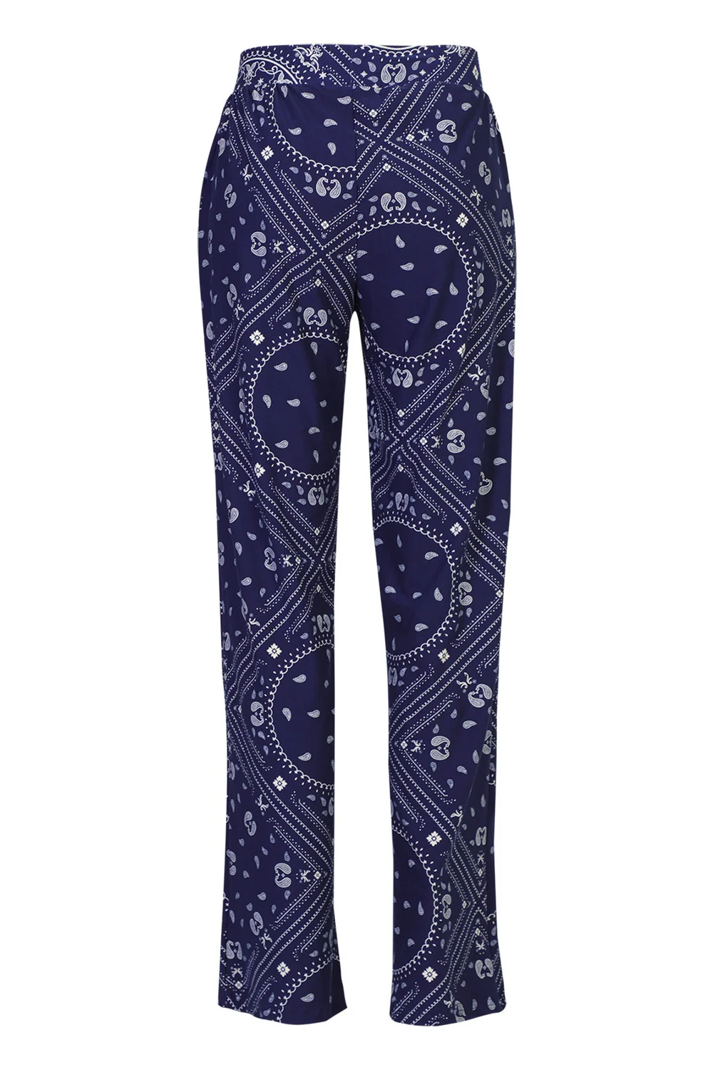 Alma Wide Pants | Blue Scarf | Bukser fra Liberté - Image 5