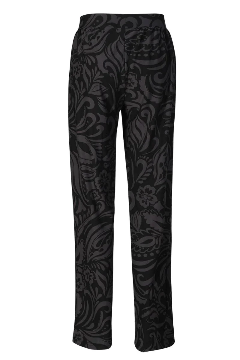 Alma Wide Pants | Dark Grey Black Tia | Bukser fra Liberté - Image 4