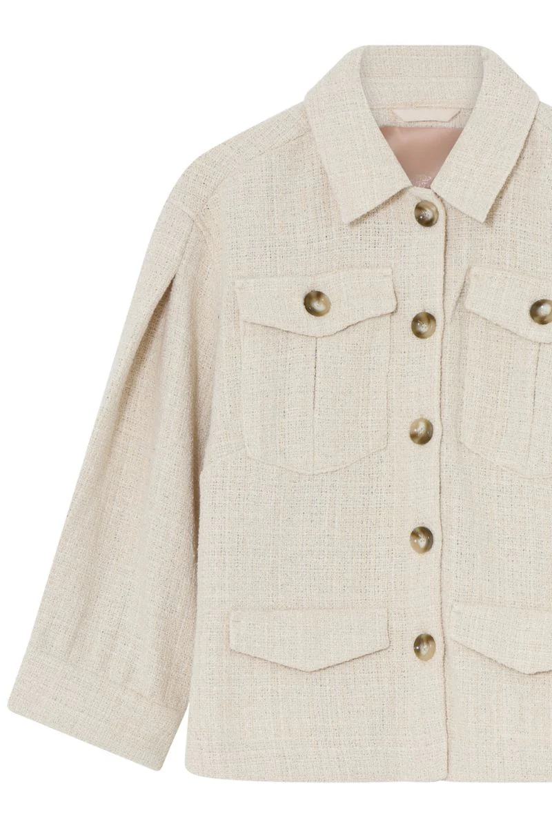 Amali Casual jacket 52303 | Creamy Beige | Jakke fra Gustav - Image 7