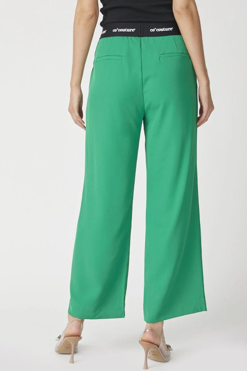 Amina Logo Pant 31143 | Green | Bukser fra Co'couture - Image 4