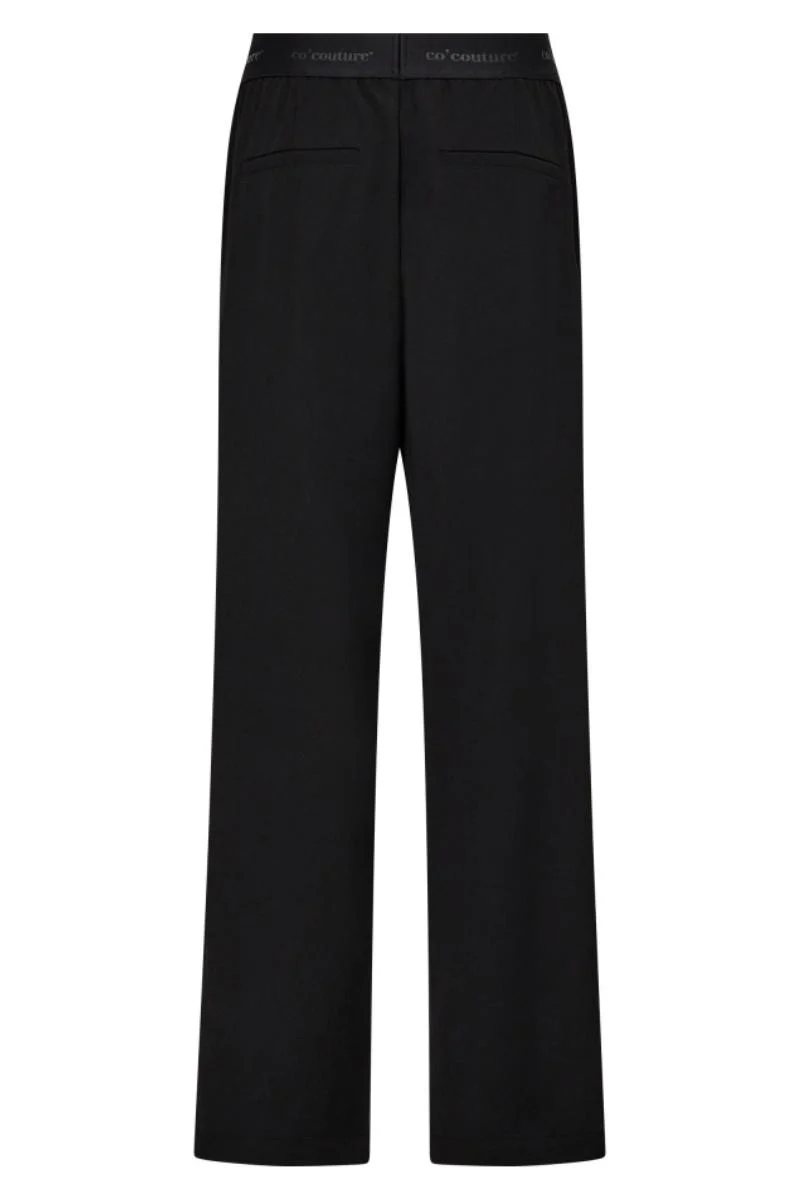 Amina Logo Shimmer Pant 31668 | Black | Bukser fra Co'couture - Image 2