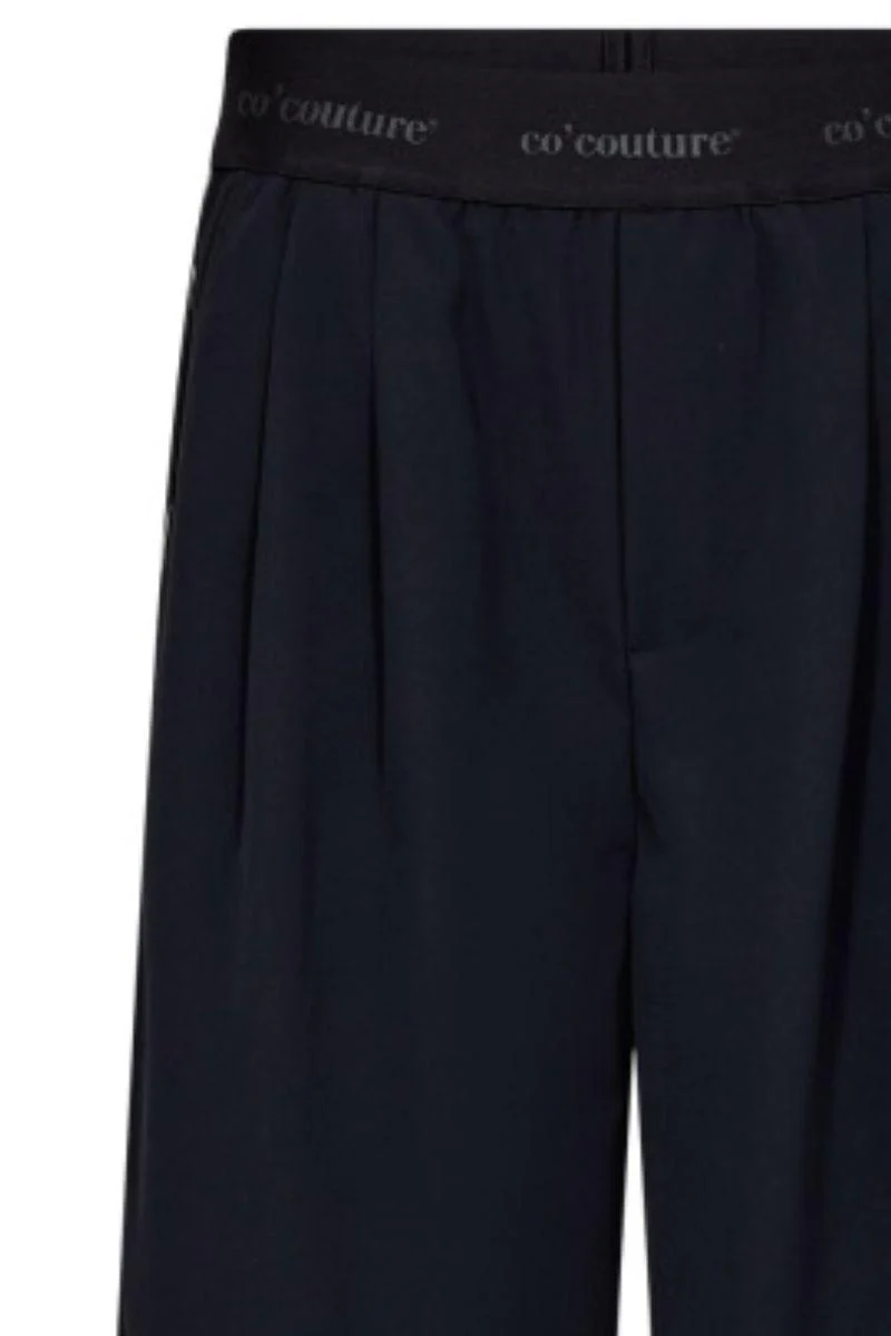 Amina Split Panel Pant 41026 | Navy | Bukser fra Co'couture - Image 2