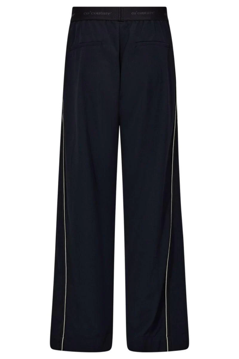 Amina Split Panel Pant 41026 | Navy | Bukser fra Co'couture - Image 3