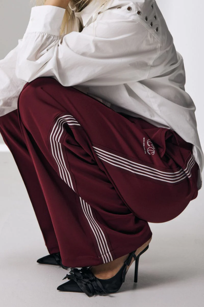 AminaCC Crease Pant | Burgundy | Bukser fra Co'Couture - Image 5