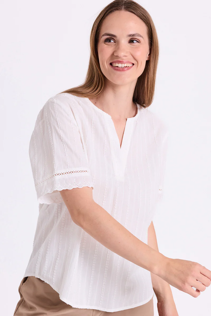 Ane Blouse 207617 | Star Off-White | Bluse fra Freequent - Image 5