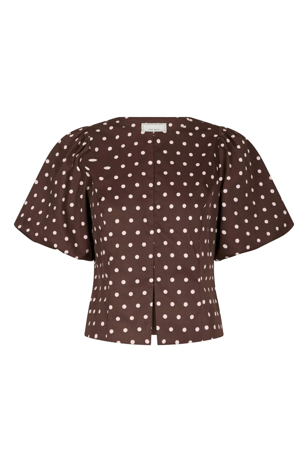 Anela Dot Blouse | Brown - Image 3
