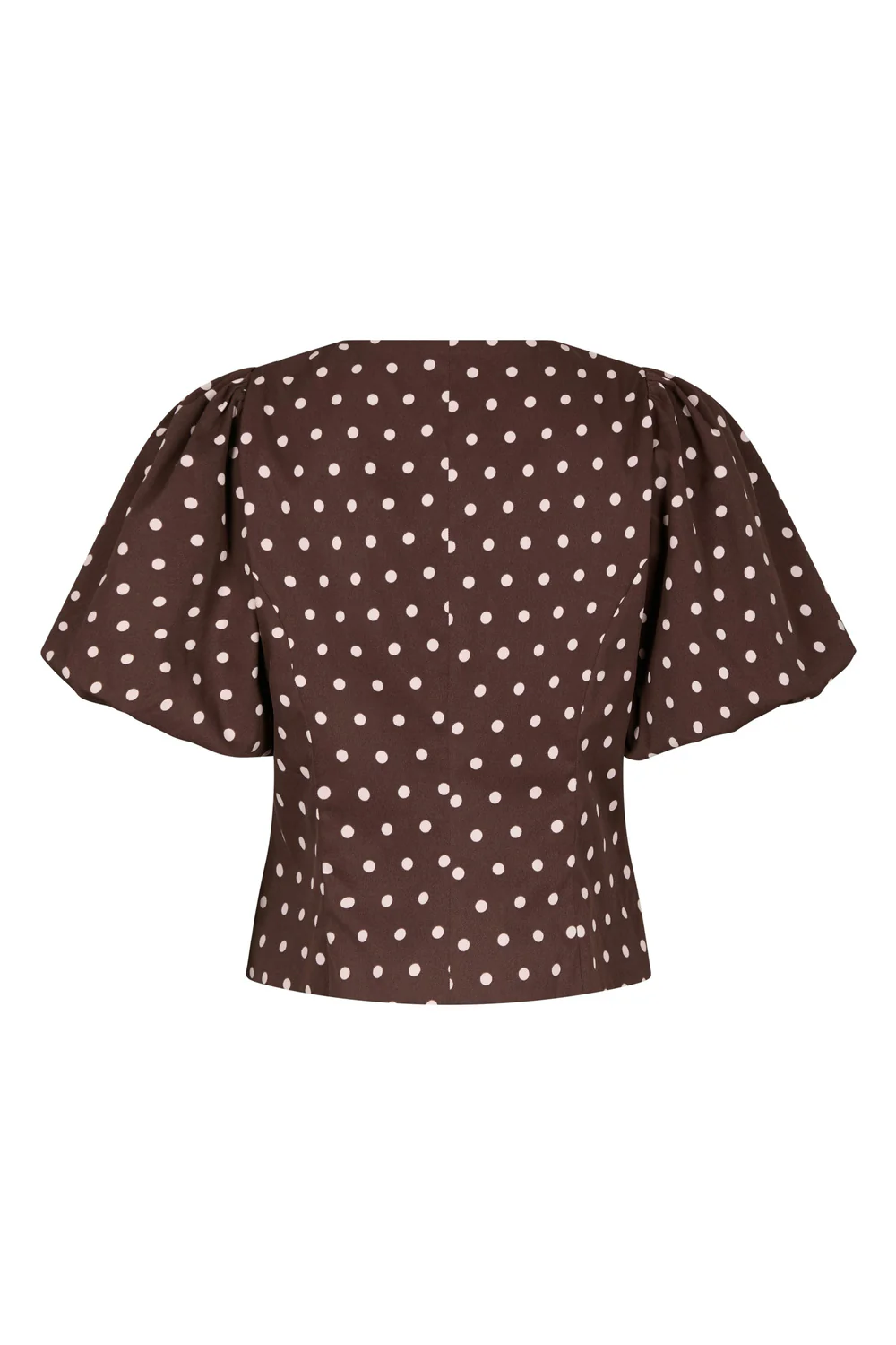 Anela Dot Blouse | Brown - Image 6