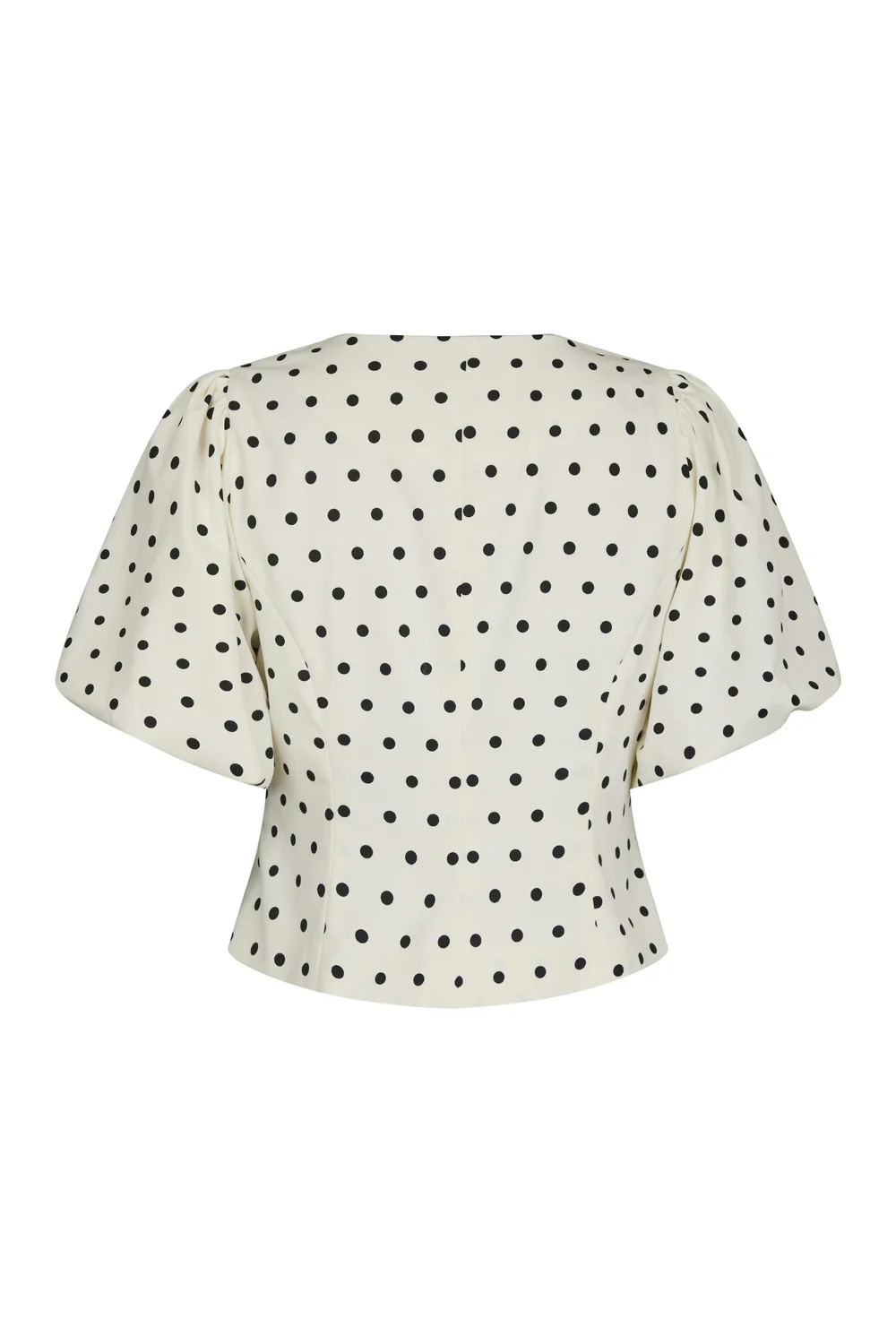 Anela Dot Blouse | White | Bluse fra Neo Noir - Image 6
