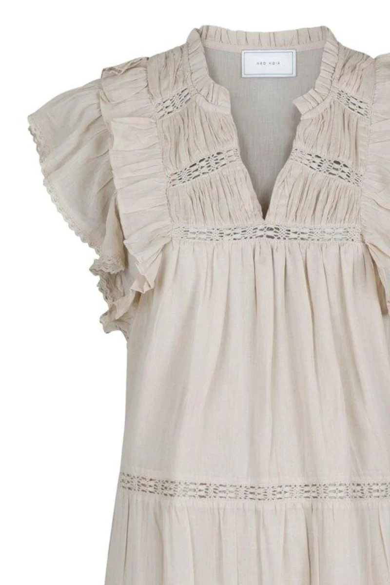 Ankita S Voile Dress 162046 | Sand | Kjole fra Neo Noir - Image 2