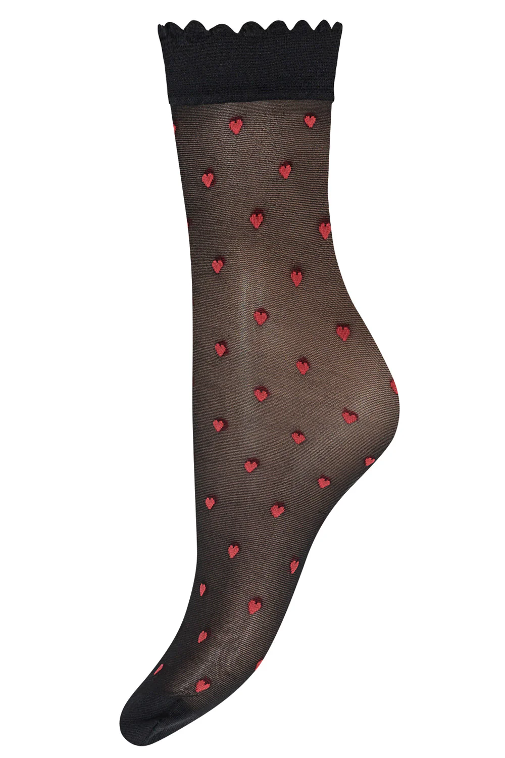 Ankle Red Hearts | Strømper fra Hype The Detail