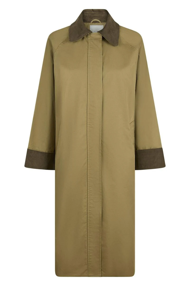 Anneli Cord Coat | Khaki | Jakke fra Neo Noir - Image 3