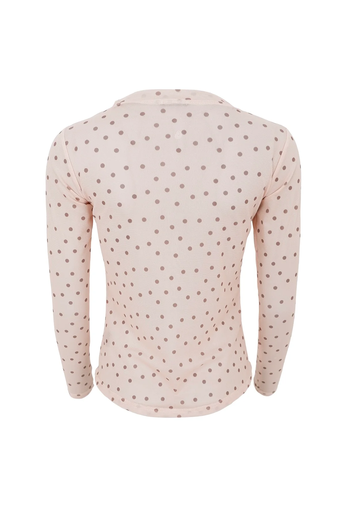 Annie Mesh Blouse | Powder Dot | Bluse fra Black Colour - Image 4