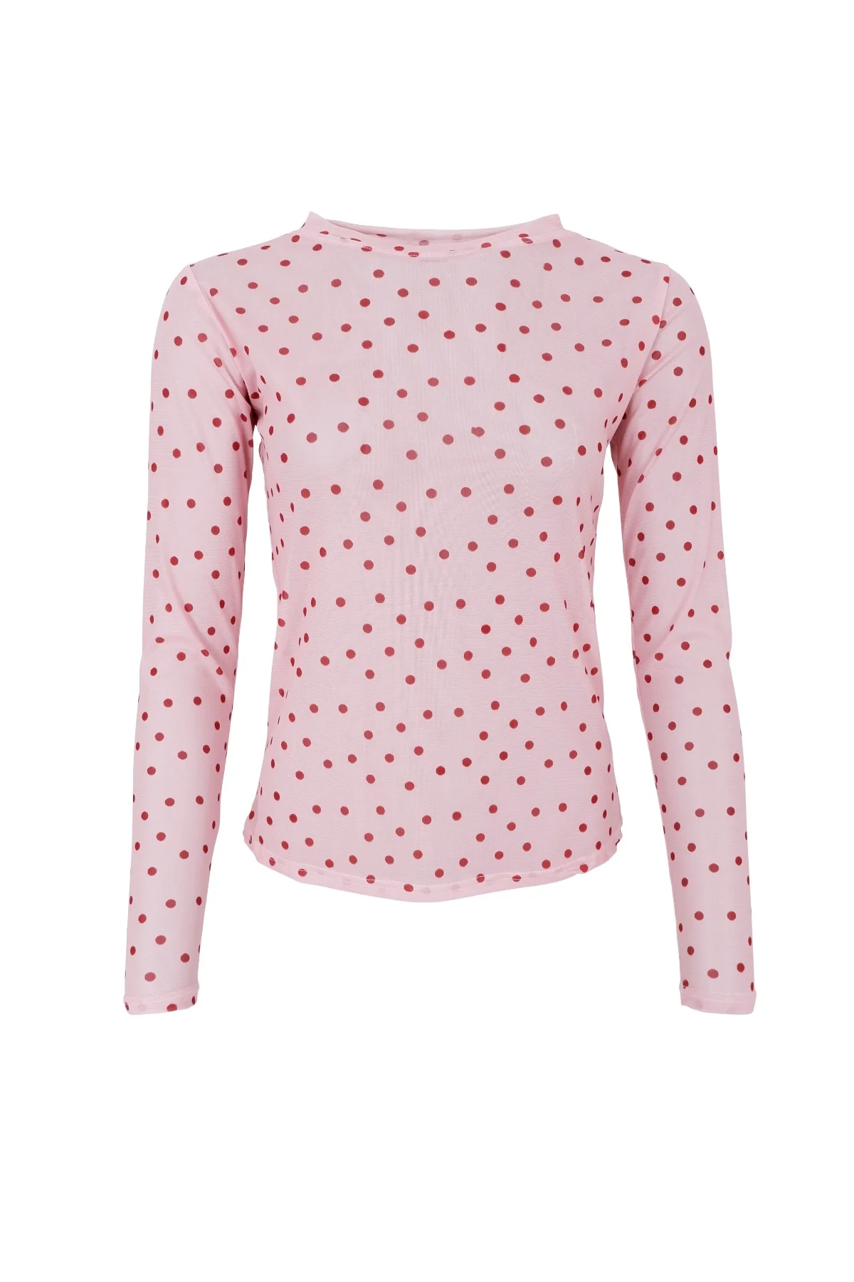 Annie Mesh Blouse | Rose Dot | Bluse fra Black Colour - Image 2