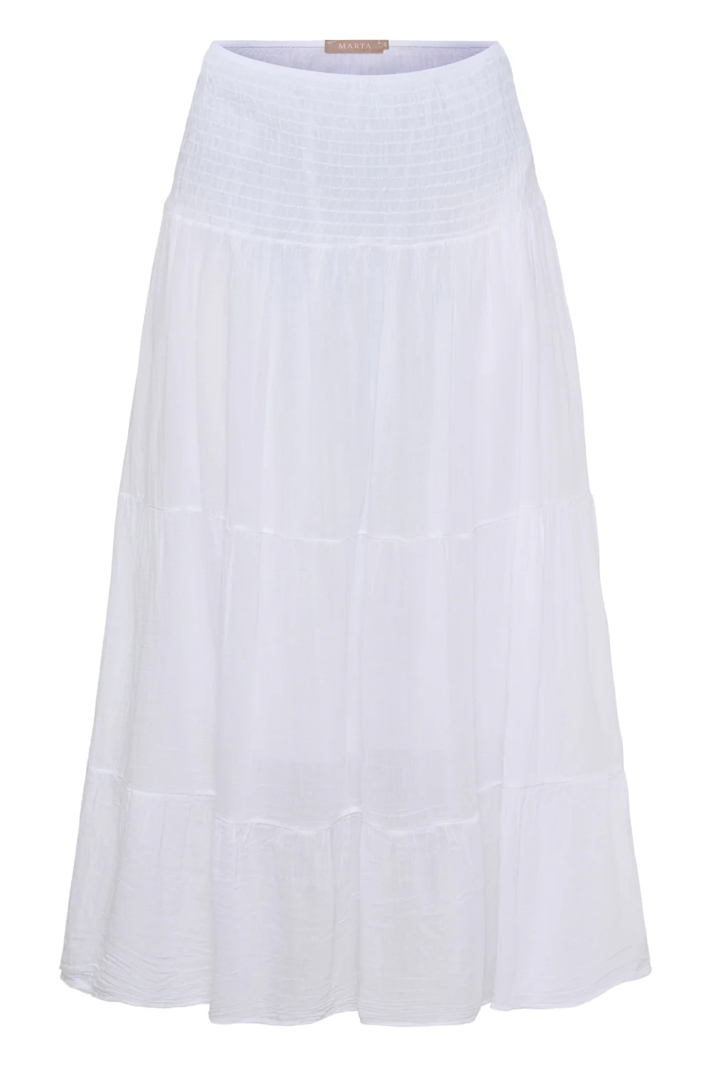 Anora Skirt | White Solid