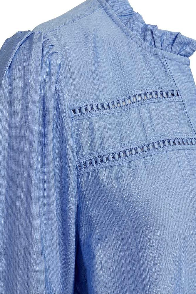 Antina Blouse 207773 | Vista Blue | Bluse fra Freequent - Image 2