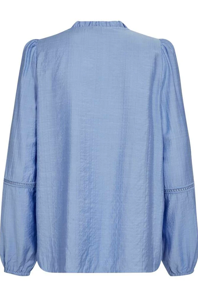 Antina Blouse 207773 | Vista Blue | Bluse fra Freequent - Image 3