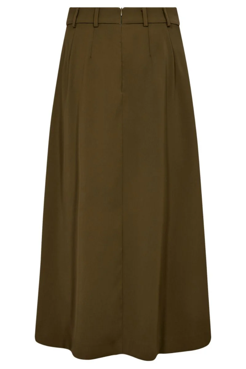 Anya Pleat Skirt 34178 | Military Olive | Nederdel fra Co'couture - Image 2