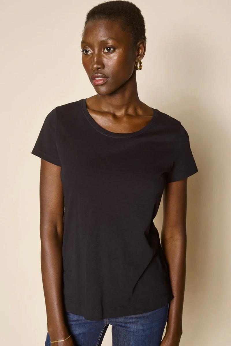 Arden Organic O-SS Tee  | Black | T-Shirt fra Mos Mosh - Image 8