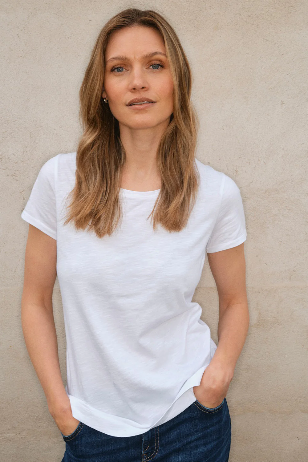 Arden Organic O-SS Tee  | White | T-Shirt fra Mos Mosh - Image 6