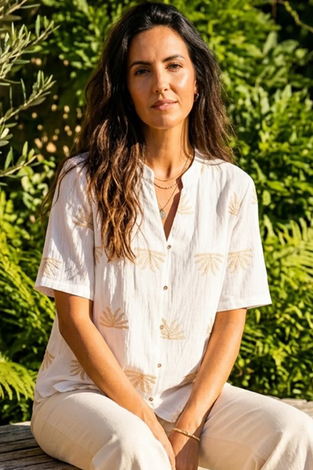 Arianna Blouse | White | Bluse fra Prepair - Image 4
