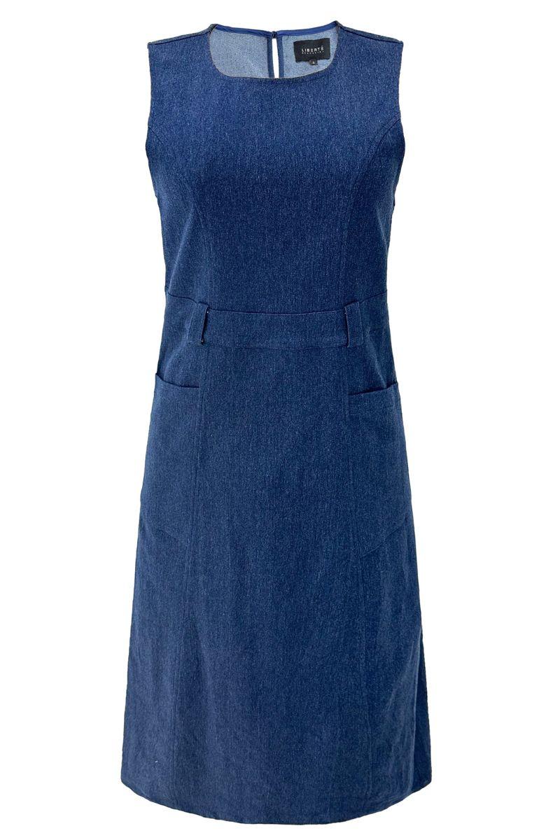 Asta Ns Long Dress | Blue Denim | Kjole fra Liberté - Image 2