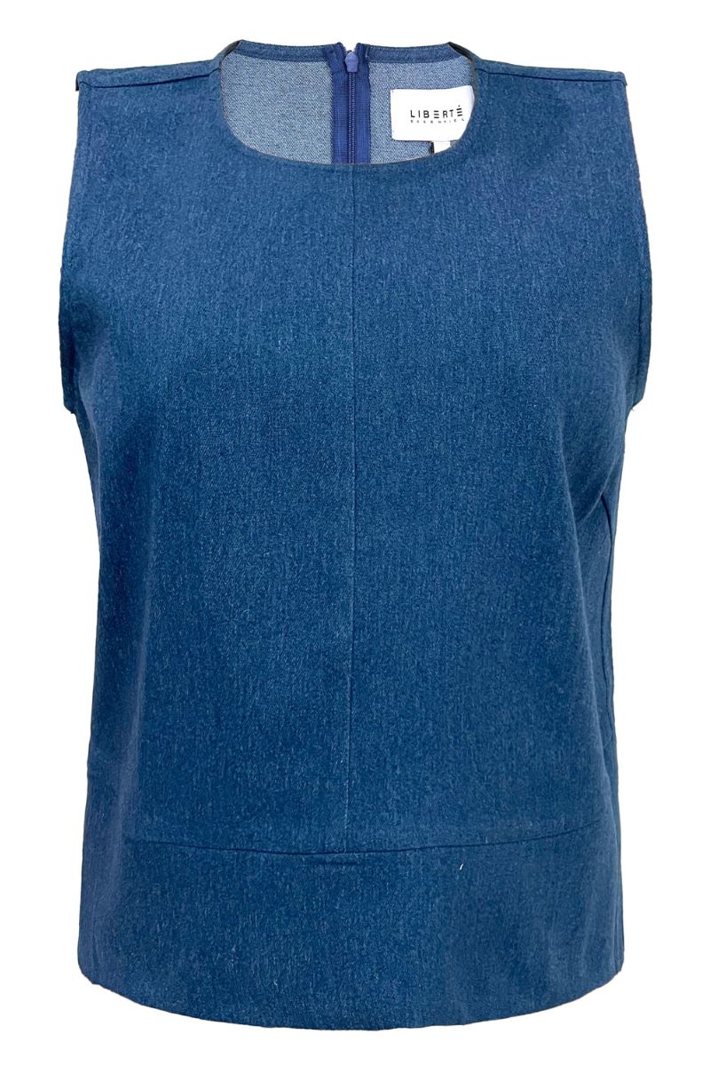 Asta Ns Top | Blue Denim | Bluse fra Liberté - Image 2