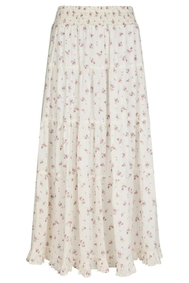 Asta Small Blossom Skirt | Creme | Nederdel fra Neo Noir - Image 2