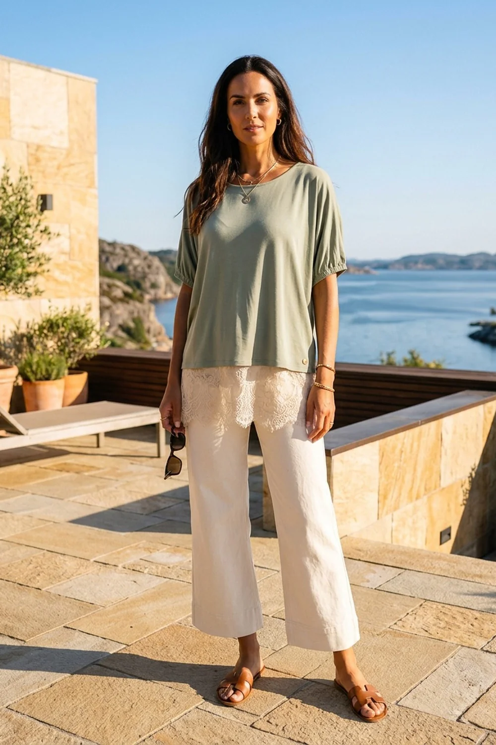 Athena T-Shirt | Dusty Green | T-shirt fra Prepair - Image 2