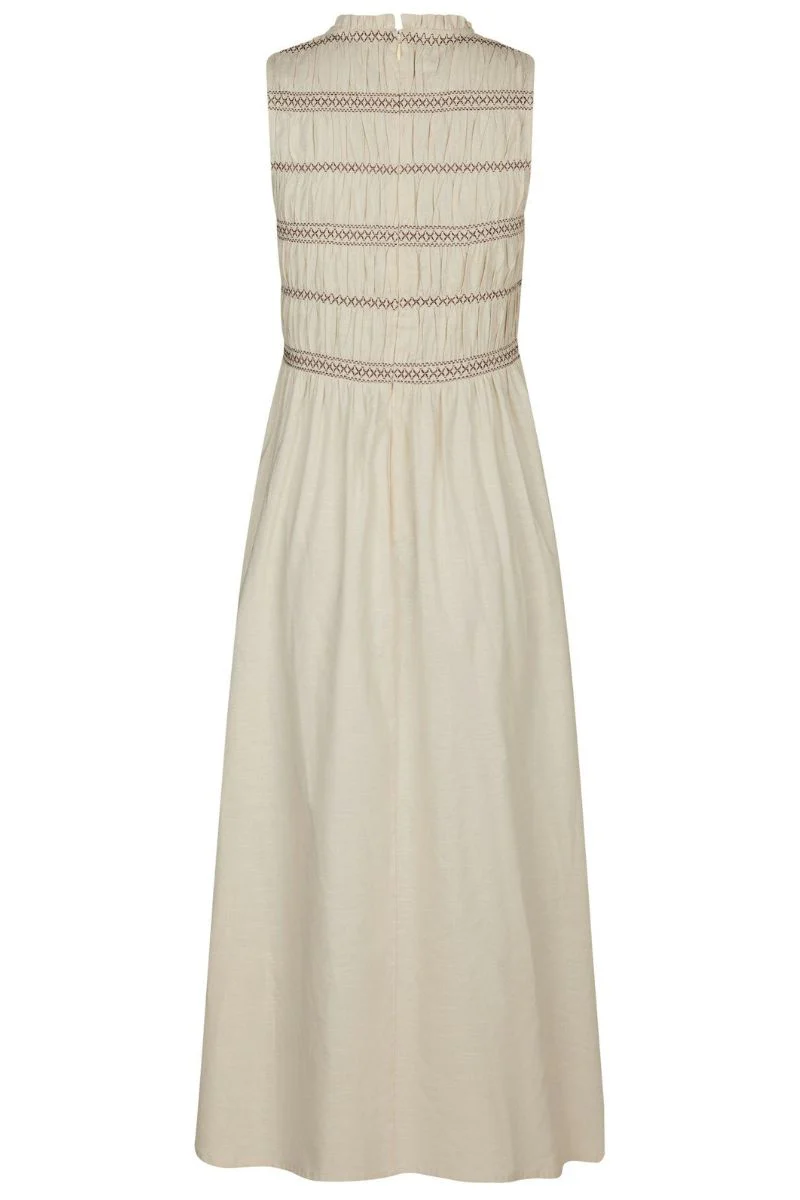 Atika Deco Smock Dress | Ivory | Kjole fra Neo Noir - Image 5