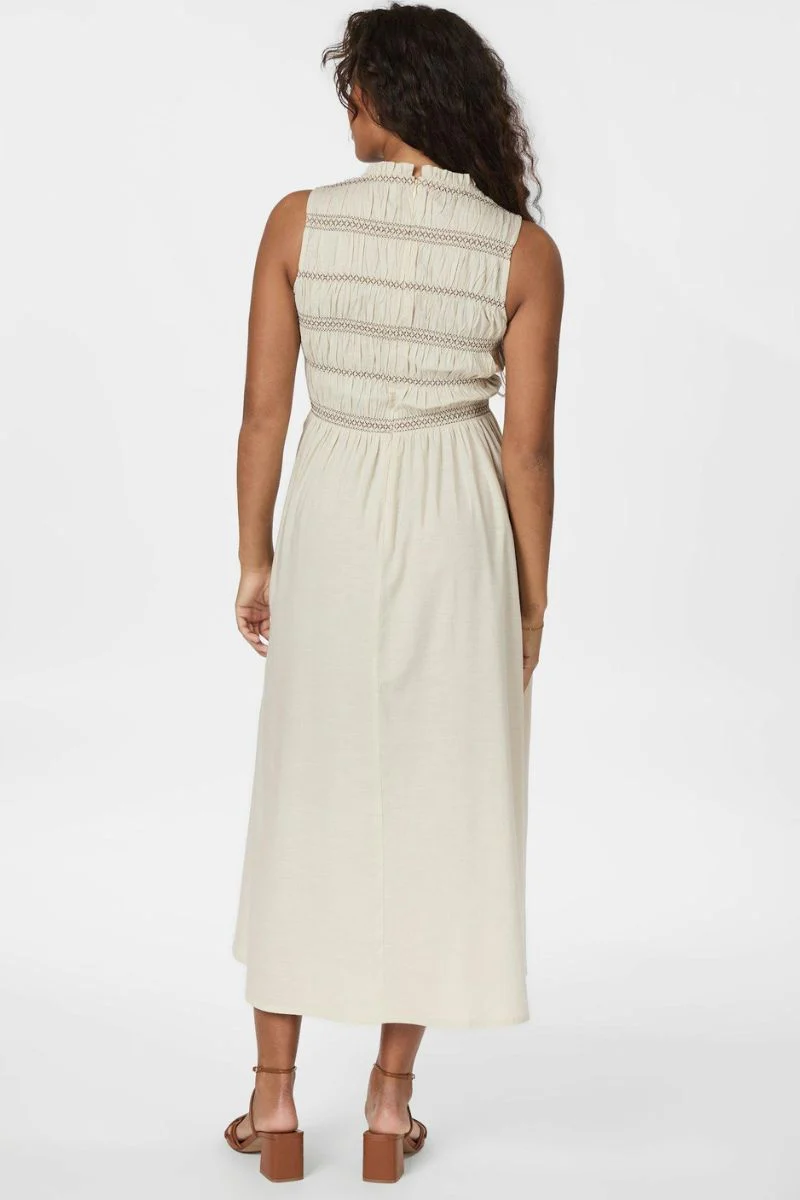 Atika Deco Smock Dress | Ivory | Kjole fra Neo Noir - Image 6