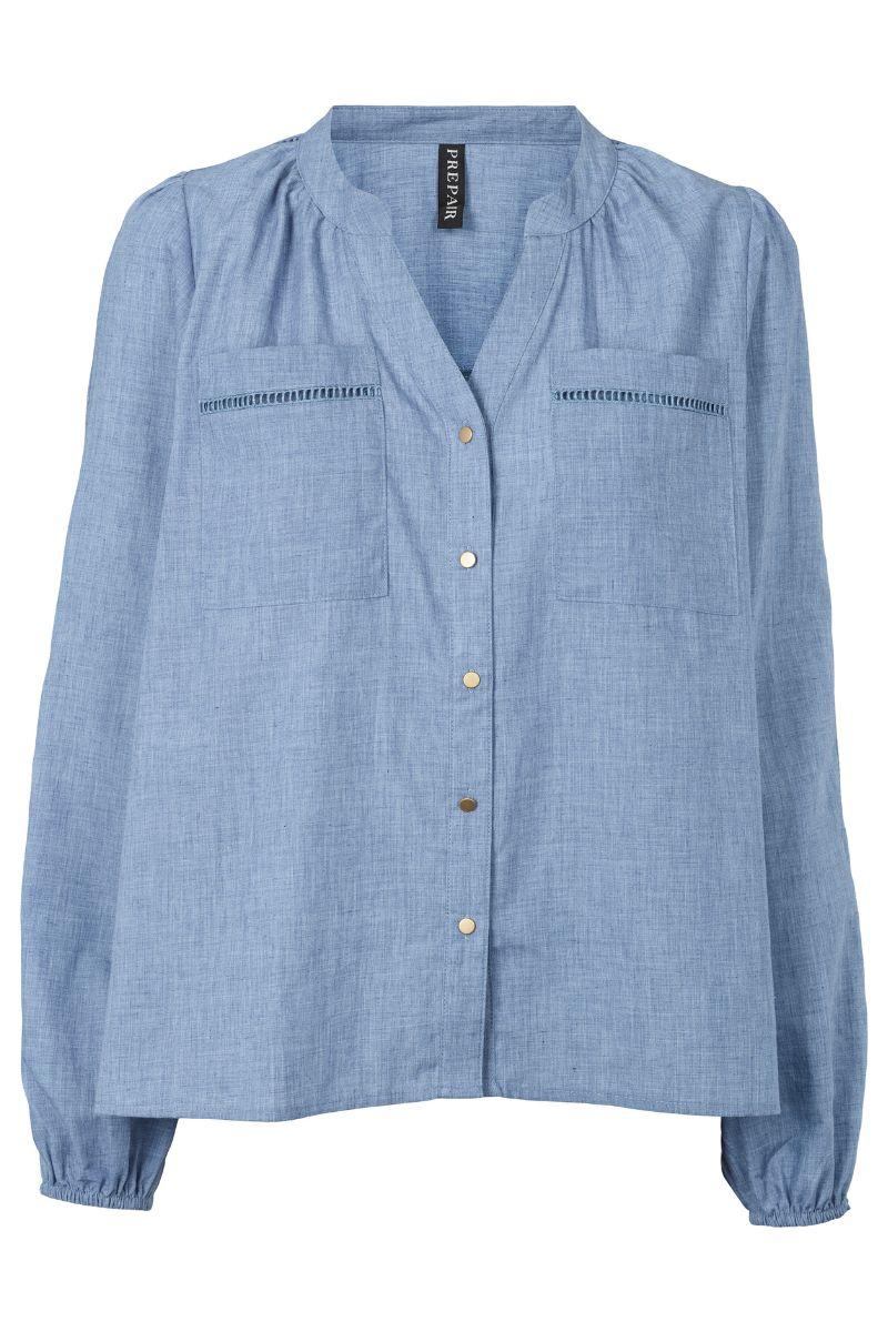 Aurora Blouse 2815 | Blue | Bluse fra Prepair - Image 2