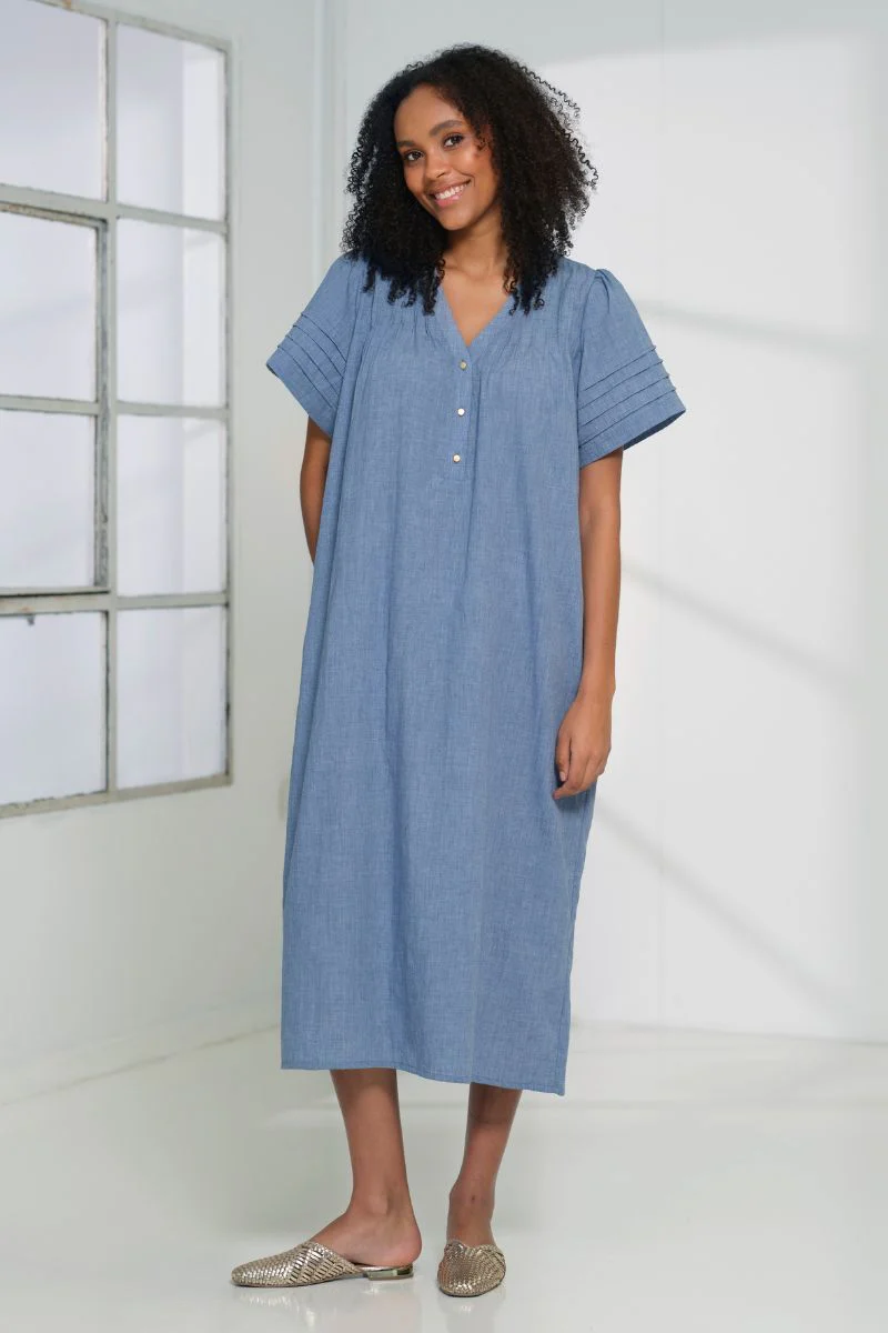Aya Dress 2738 | Blue | Kjole fra Prepair - Image 3