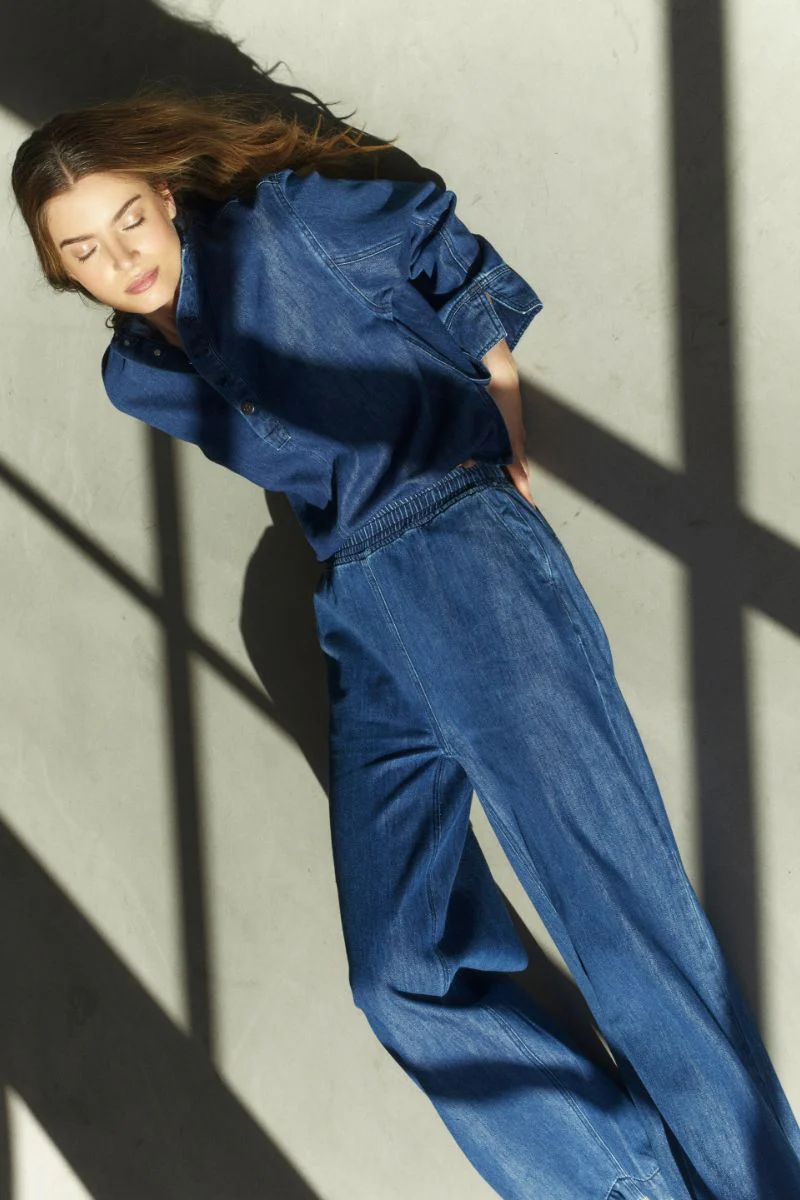 Azmina Denim Pant 31634 | Denim blue | Bukser fra Co'couture - Image 3