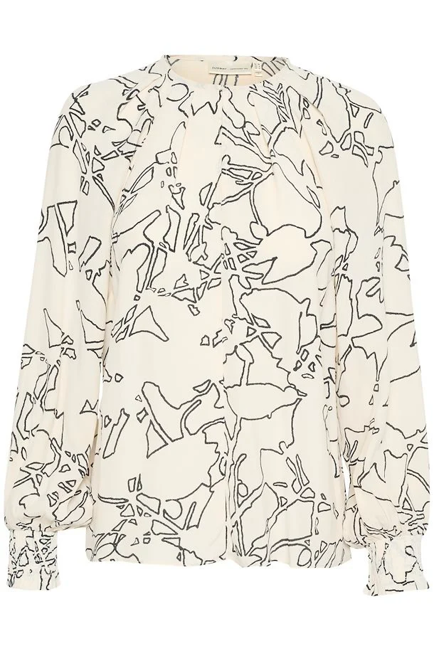 Baititw Blouse | Non color silouette Lines | Bluse fra Inwear - Image 2