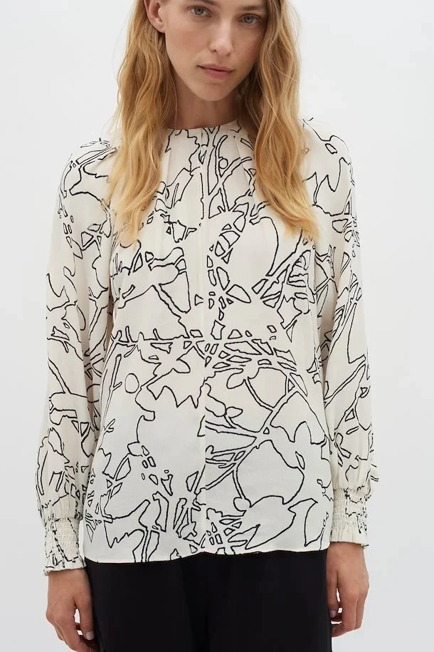 Baititw Blouse | Non color silouette Lines | Bluse fra Inwear - Image 3