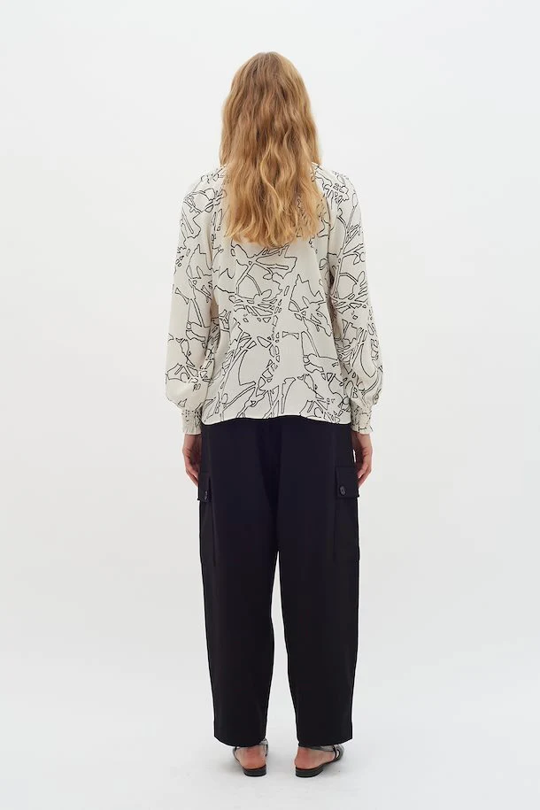 Baititw Blouse | Non color silouette Lines | Bluse fra Inwear - Image 5