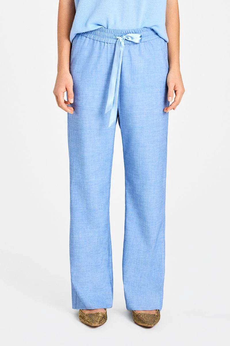Bali long wide leg | VintagBlue | Bukser fra Gustav - Image 4