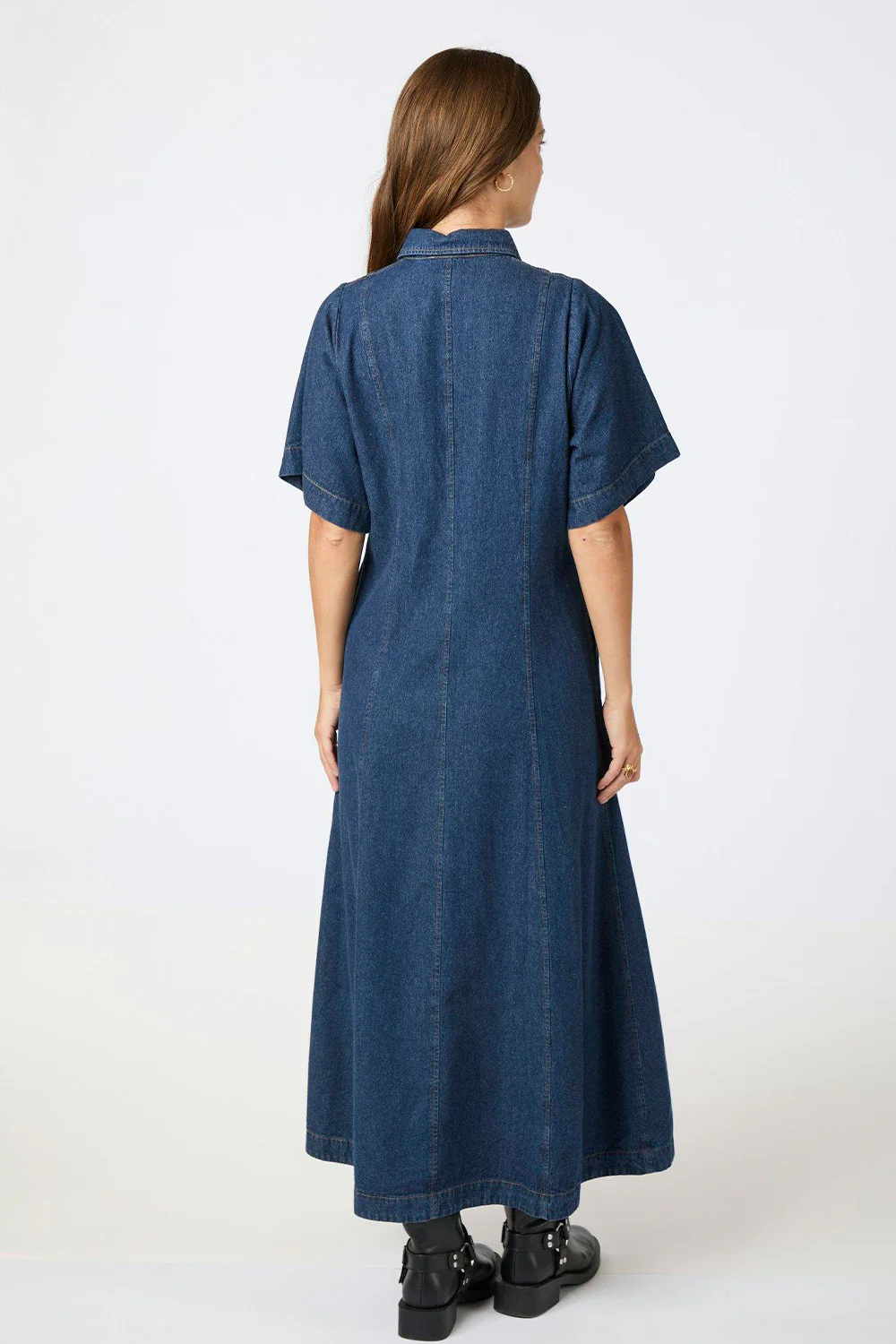 Balli Denim Dress | Dark Blue | Kjole fra Neo Noir - Image 6