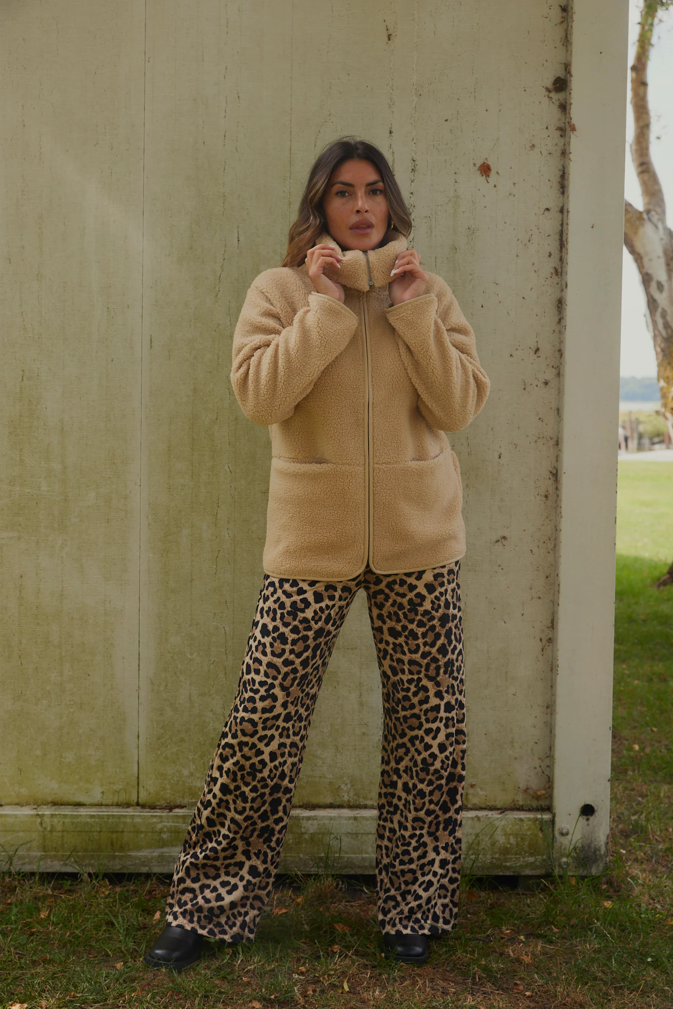 Bamie Teddy Zip | Sand | Jakke fra French Laundry - Image 4