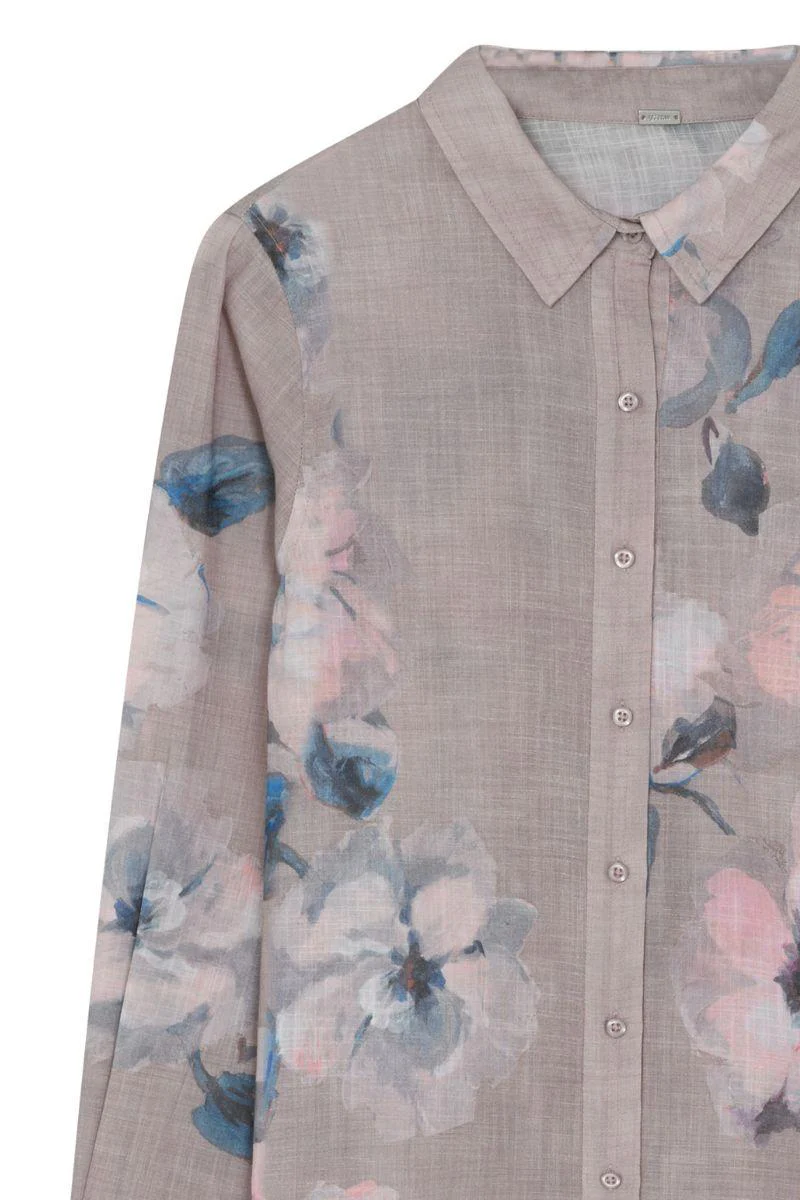 Bayanna shirt | Mocha Print | Skjorte fra Gustav - Image 4