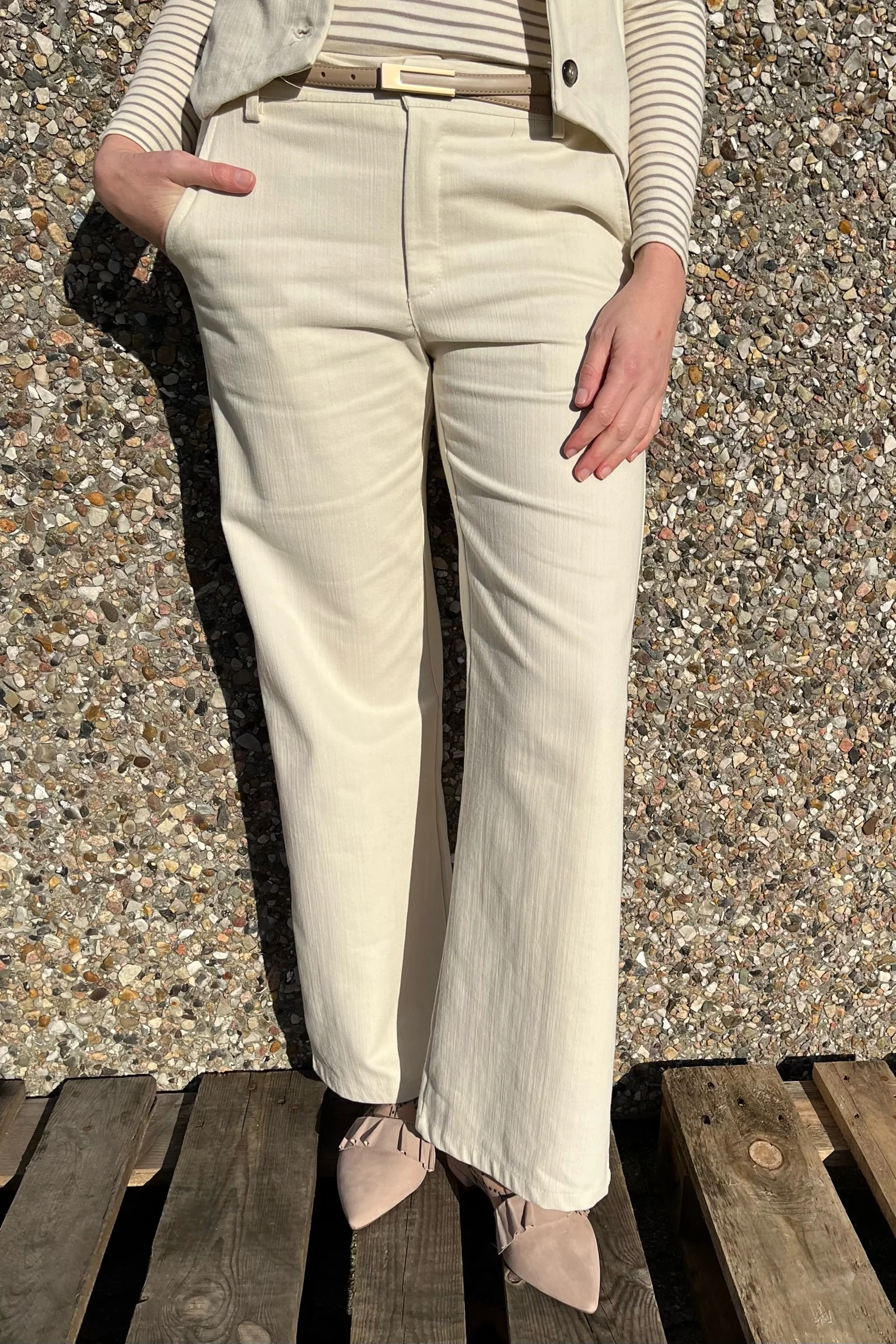 Box Pant | Off White | Bukser fra Black Colour