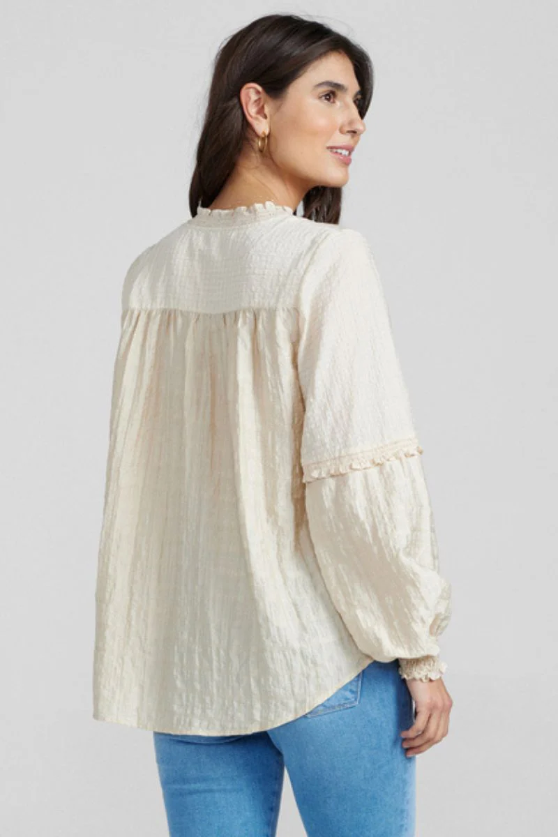 Benedetta Blouse | Birch | Bluse fra Mos Mosh - Image 4