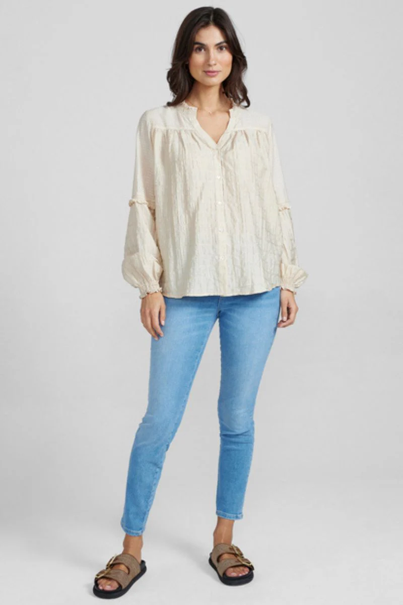 Benedetta Blouse | Birch | Bluse fra Mos Mosh - Image 7