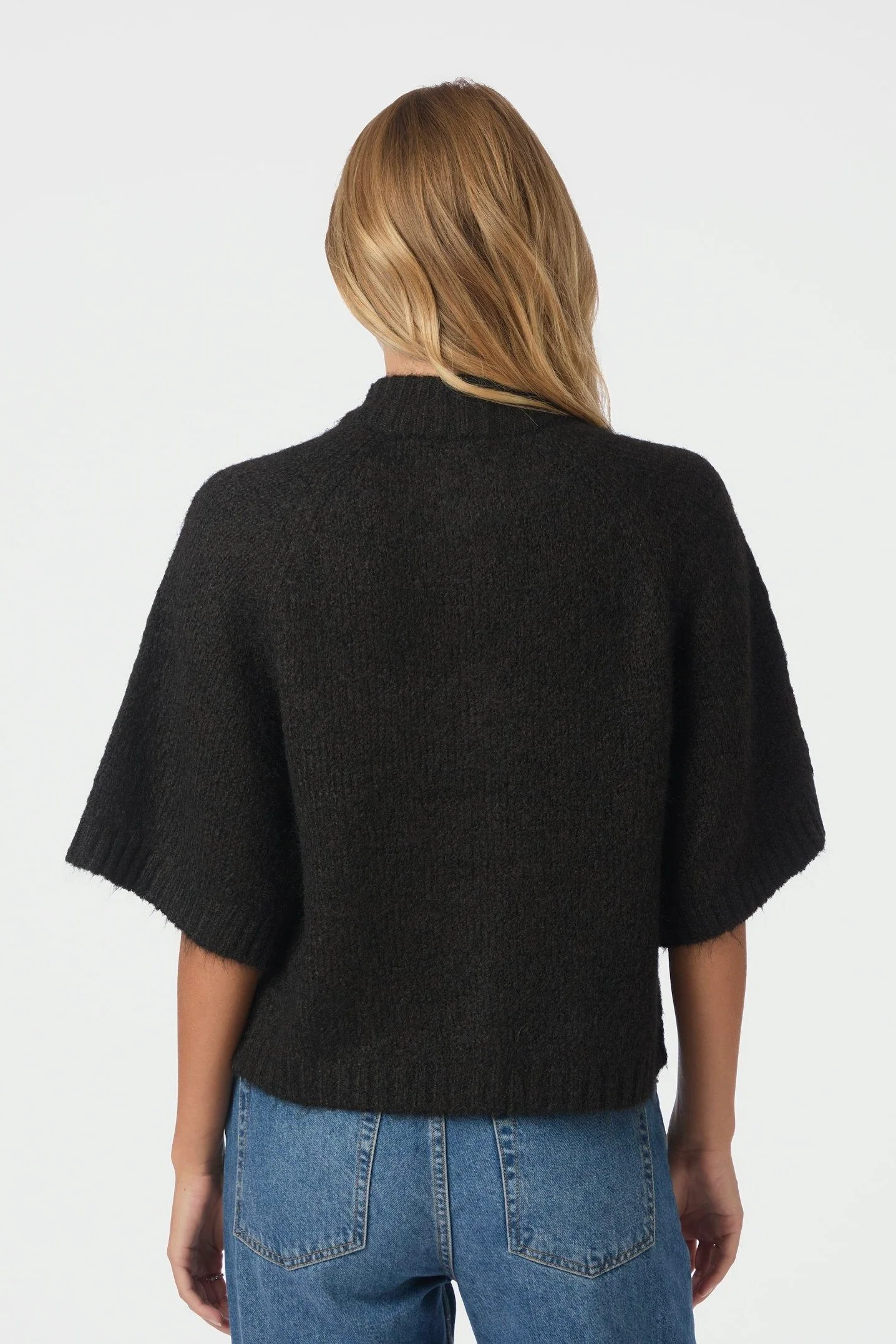 Benuta Fluffy Knit Cardigan | Dark Brown | Strik fra Neo Noir - Image 6