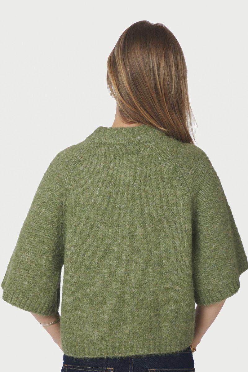 Benuta Fluffy Knit Cardigan | Dusty Green | Strik fra Neo Noir - Image 6