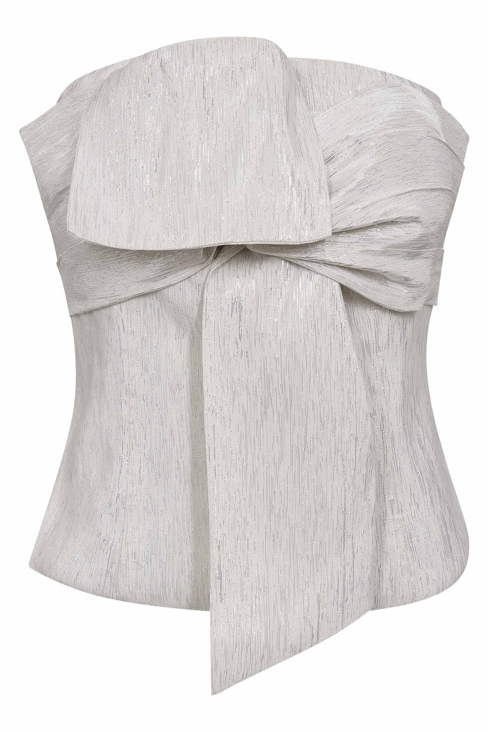 Bia Knot Tube Top 45191 | Silver | Top fra Co'couture - Image 2