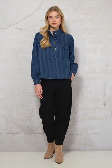 Bianca Blouse 2899 | Blue | Bluse fra Prepair - Image 3