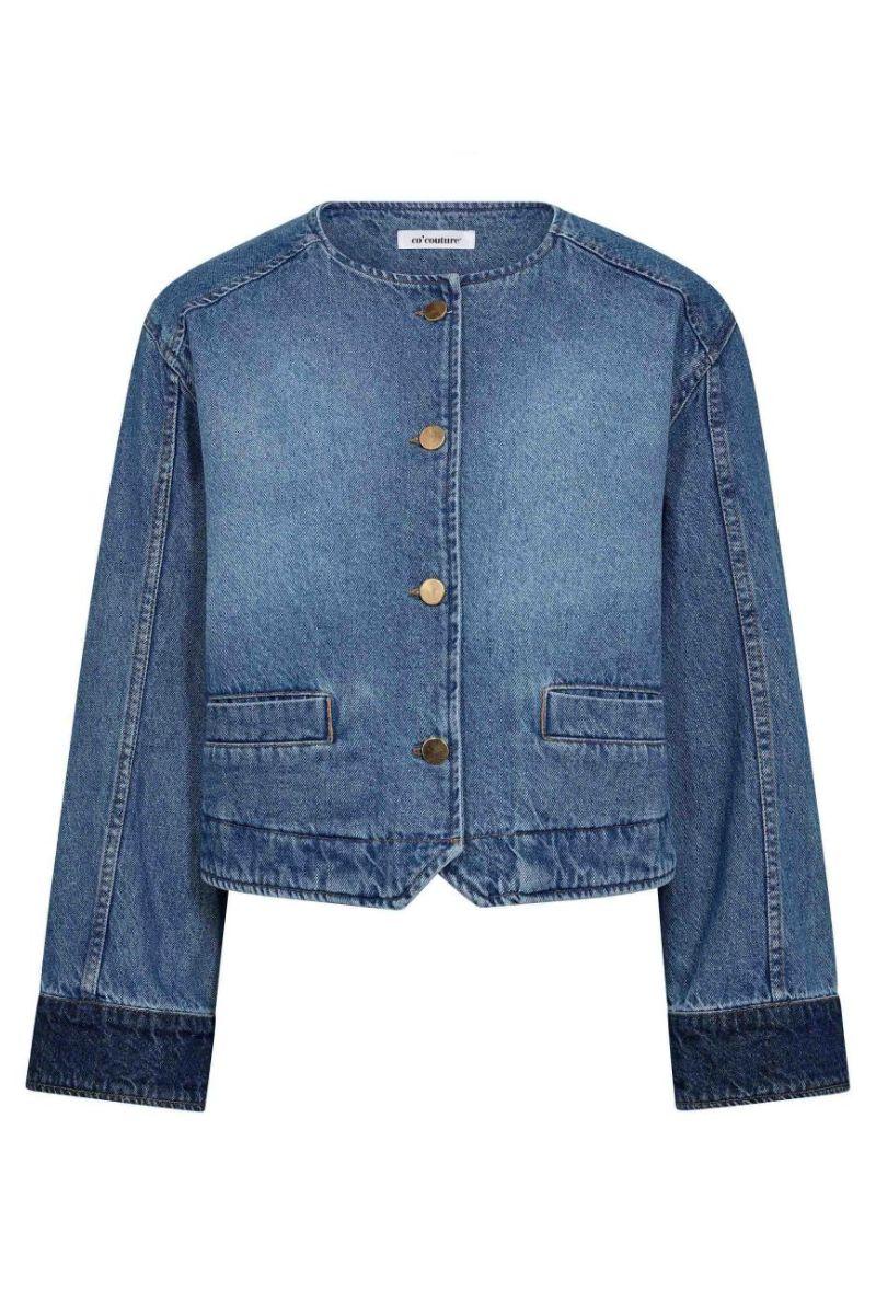 Bilbao Denim Jacket 30362 | Denim blue | Jakke fra Co'couture - Image 2