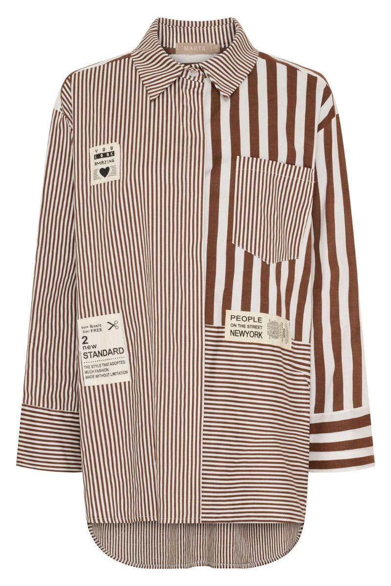 Birch Shirt | Moro Stripe | Skjorte fra Marta du Chateau - Image 2